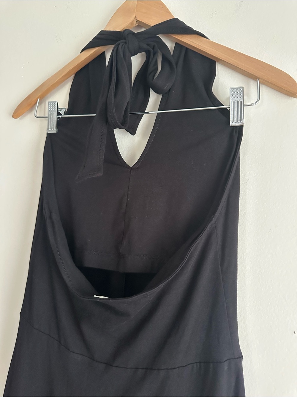 Pact • Organic Cotton Fit & Flare Modern Halter Dress in Black - Picture 7 of 9